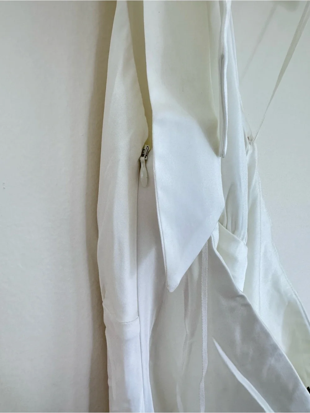 Abercrombie & Fitch Julia Slip Halter Maxi Dress Cream Floral Satin Large Tall